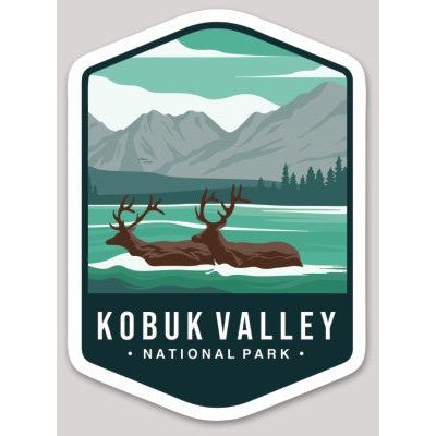 Kobuk Valley National Park Die Cut Sticker Large – Emblem Design