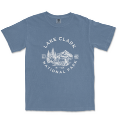 Lake Clark National Park T-shirt in Blue Jean