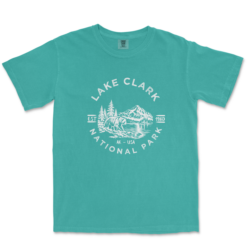 Lake Clark National Park T-shirt in Seafoam