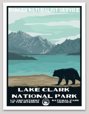 Lake Clark National Park WPA Sticker Large