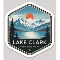 Lake Clark National Park Die Cut Sticker