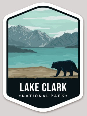 Lake Clark National Park Die Cut Sticker Large