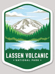 Lassen Volcanic National Park Die Cut Sticker Large