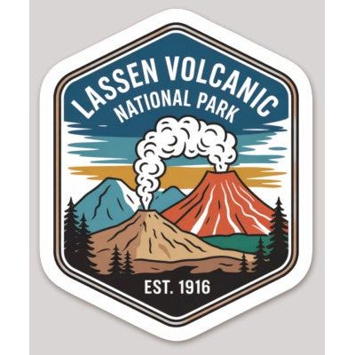 Lassen Volcanic National Park Die Cut Sticker – Badge
