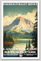 Lassen Volcanic National Park WPA Sticker Large