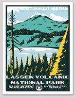 Lassen Volcanic National Park WPA Sticker Large