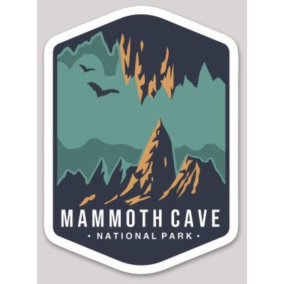 Mammoth Cave National Park Die Cut Sticker Large – Emblem Collection 1