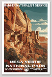 Mesa Verde National Park WPA Sticker Large