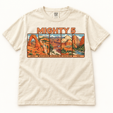 Utah Mighty 5 T-Shirt — Comfort Colors 1717 in Ivory