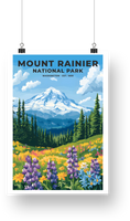 Mount Rainier National Park Poster