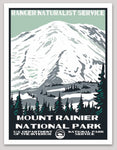 Mount Rainier National Park WPA Sticker Large