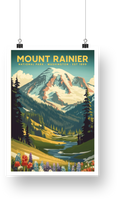 Mount Rainier National Park Poster