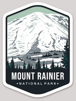 Mount Rainier National Park Die Cut Sticker Large