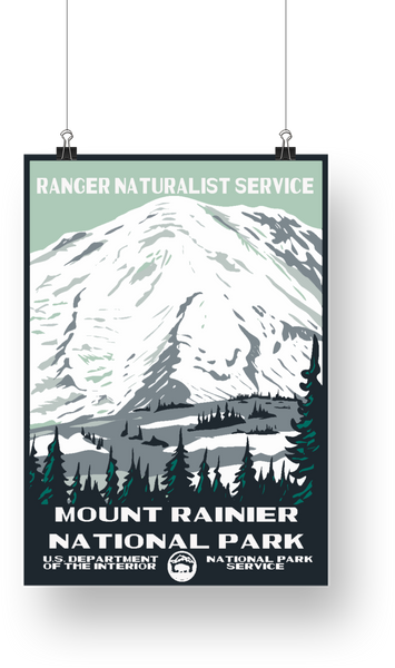 Mount Rainier National Park Poster