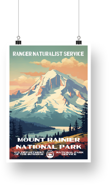 Mount Rainier National Park Poster