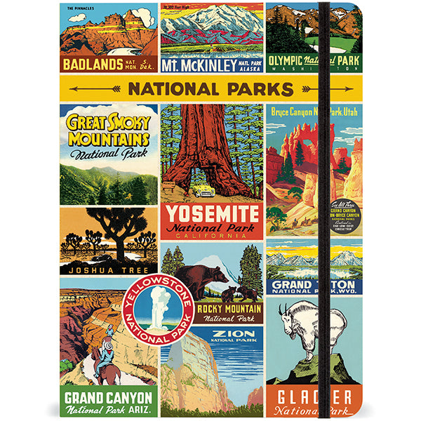 National Parks Large Notebook with elastic closure