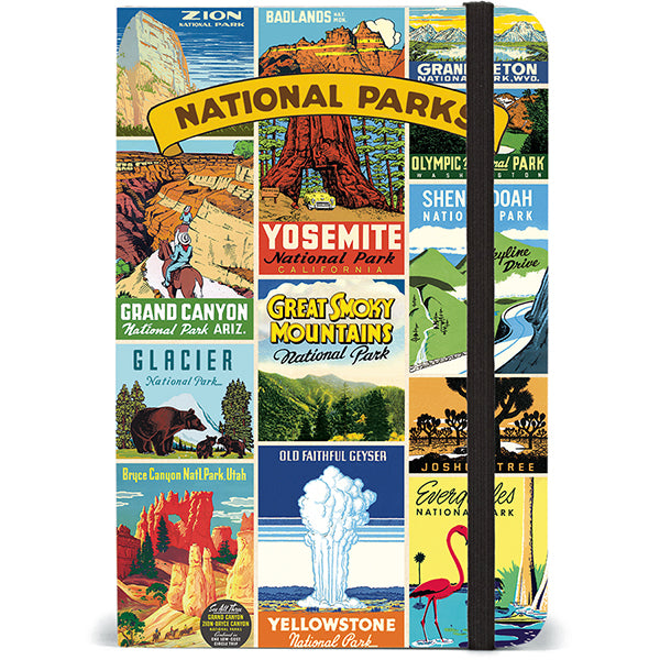 National Parks small lined notebook with elastic closure