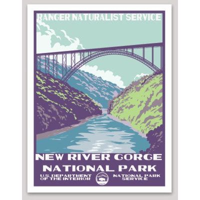 New River Gorge National Park WPA Sticker Large