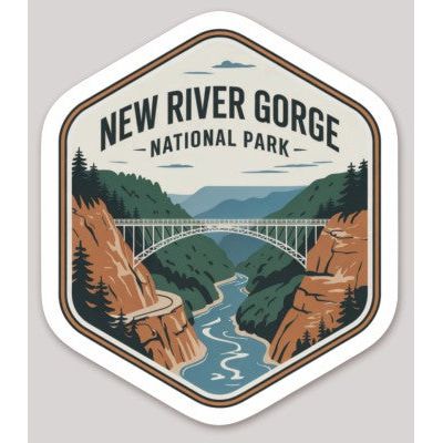 New River Gorge National Park Die Cut Sticker – Badge