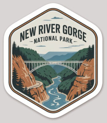 New River Gorge National Park Die Cut Sticker
