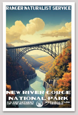 New River Gorge National Park WPA Sticker Large