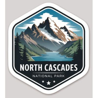 North Cascades National Park Die Cut Sticker – Badge