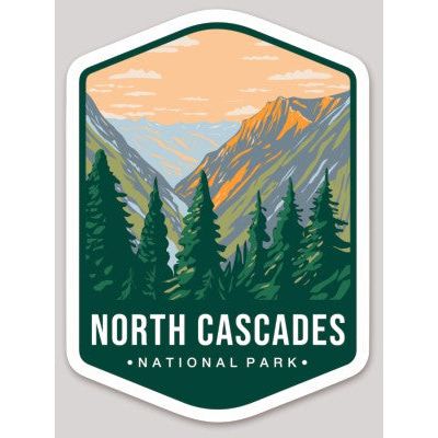 North Cascades National Park Die Cut Sticker Large – Emblem Collection 2