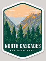 North Cascades National Park Die Cut Sticker Large