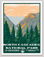 North Cascades National Park WPA Sticker Large