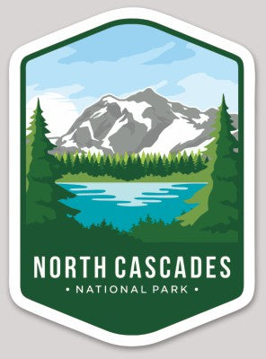 North Cascades National Park Die Cut Sticker Large