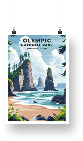 Olympic National Park Poster