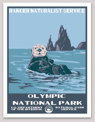 Olympic National Park WPA Sticker Large