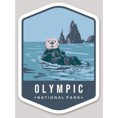 Olympic National Park Die Cut Sticker Large – Emblem Collection 2