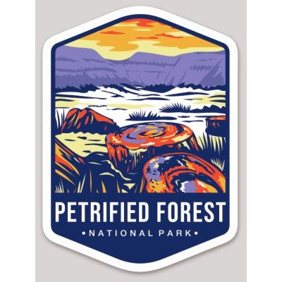 Petrified Forest National Park Die Cut Sticker Large – Emblem Collection 2