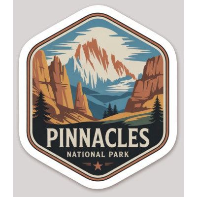 Pinnacles National Park Die Cut Sticker – Badge