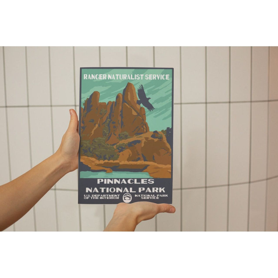 Pinnacles National Park Poster – Condor & Rocky Pinnacles – Ranger Header