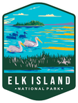 Elk Island National Park Sticker Large