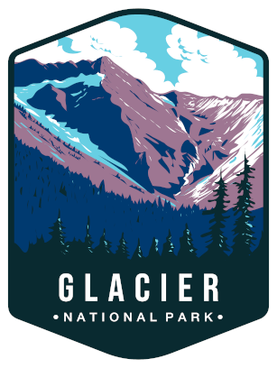 Glacier National Park Sticker Large