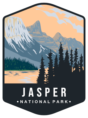 Jasper National Park Sticker Large