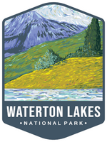 Waterton Lakes National Park Sticker Large