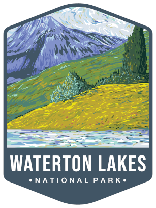 Waterton Lakes National Park Sticker Large