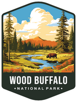 Wood Buffalo National Park Sticker Large