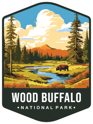 Wood Buffalo National Park Sticker Large