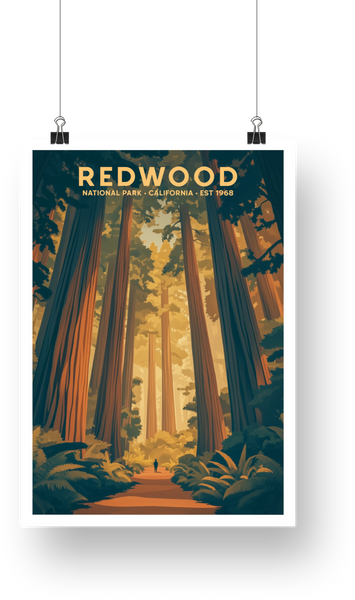 Redwood National Park Poster