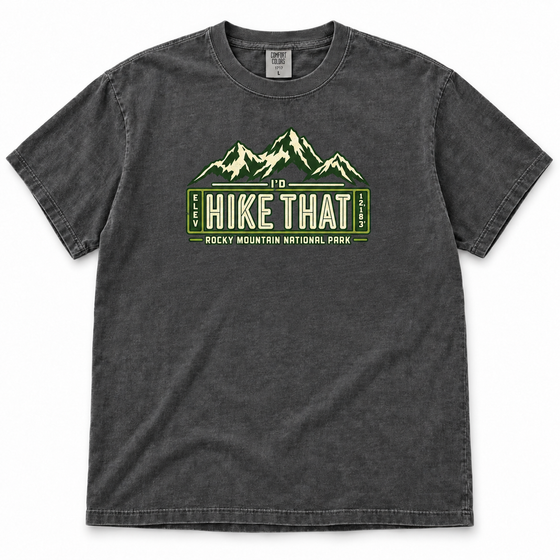 Rocky Mountain National Park – Elevation I’d Hike That Garment-Dyed T-Shirt
