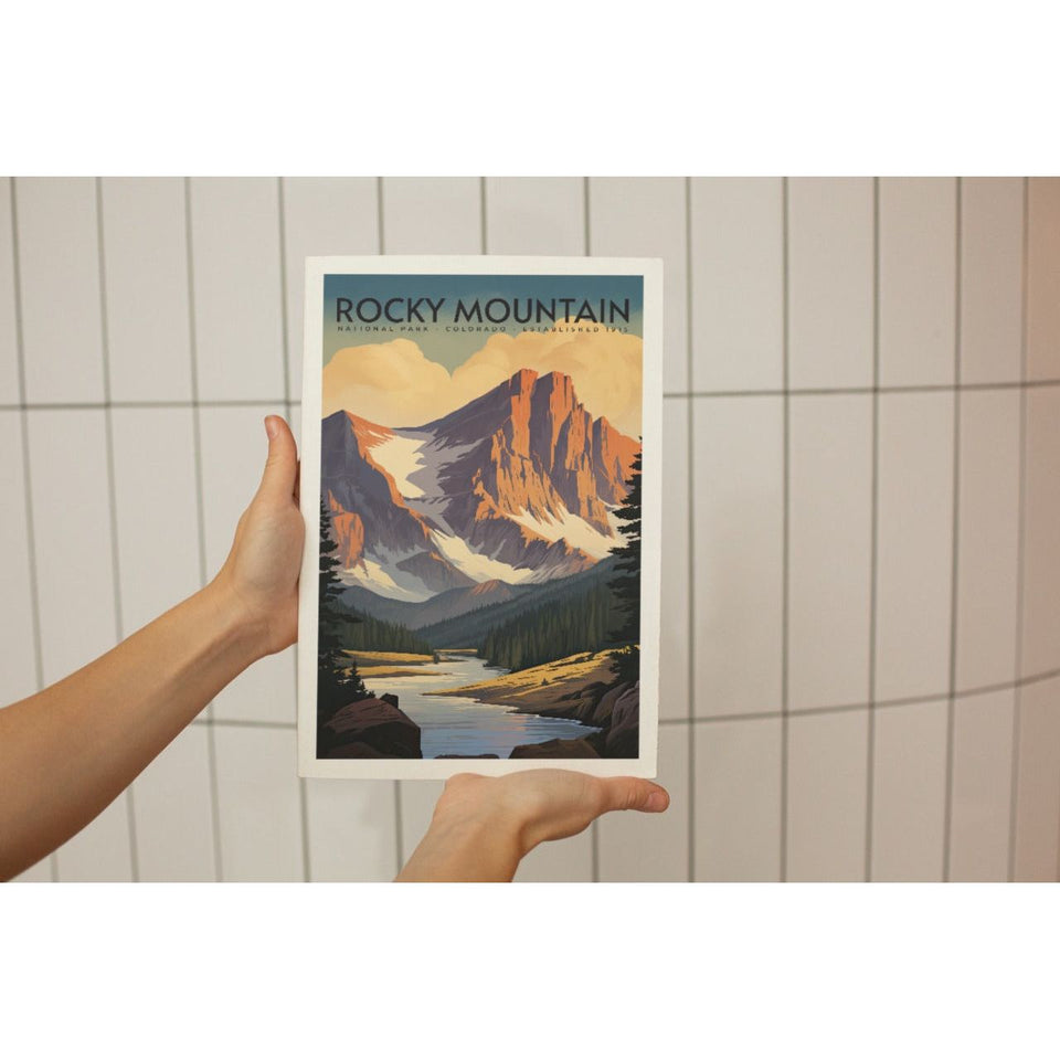 Rocky Mountain National Park Poster – Golden Granite & Alpine Valley