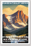 Rocky Mountain National Park WPA Sticker Large