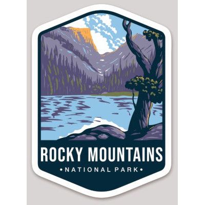 Rocky Mountain National Park Die Cut Sticker Large – Emblem Collection 2