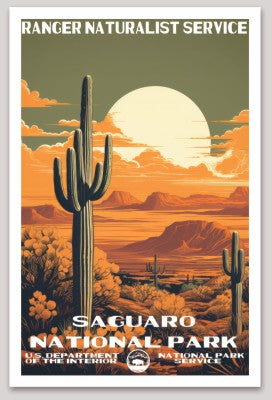 Saguaro National Park WPA Sticker Large