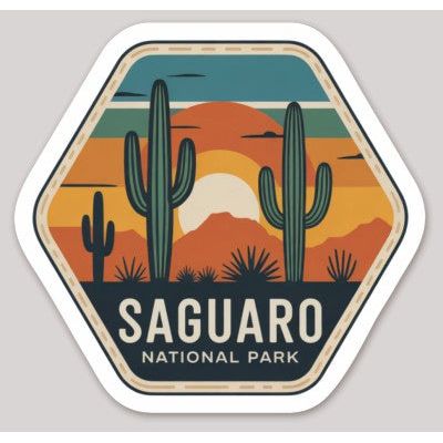 Saguaro National Park Die Cut Sticker – Badge